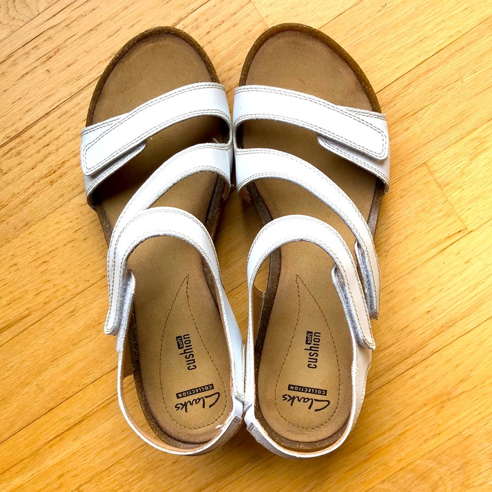 Wedge Sandals in White